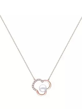 Колье Chants Akoya из розового золота с жемчугом и бриллиантами TASAKI, розовый