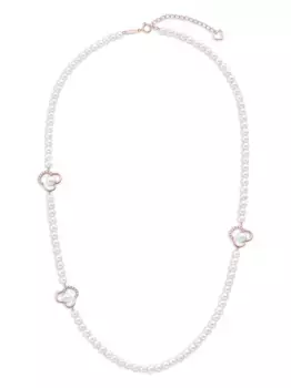 Колье Chants из розового золота с жемчугом и бриллиантами TASAKI, белый