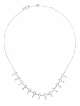 Колье-чокер Lace из белого золота с бриллиантами Djula, серебяный