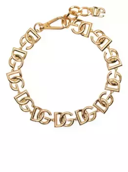 Колье-чокер с логотипом DOLCE & GABBANA, золотой