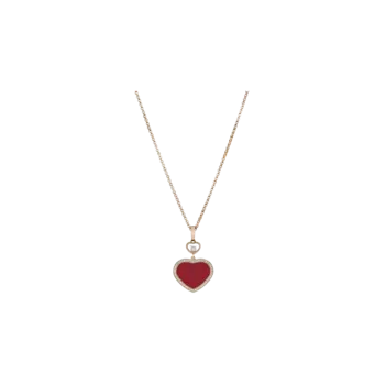 Колье Chopard Happy hearts из розового золота с бриллиантами