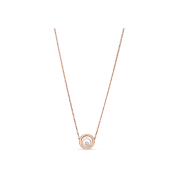 Колье Chopard Happy spirit из розового и белого золота с бриллиантами