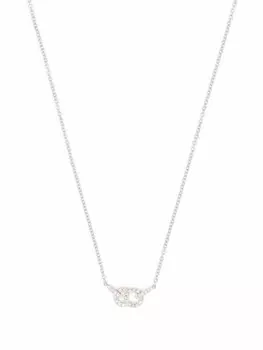 Колье Cleste из переработанного белого золота с бриллиантом Courbet, серебряный