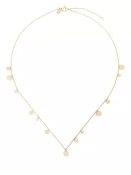 Колье Confetti Chain из желтого золота с бриллиантами Ef Collection, золотой