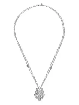 Колье Crops из белого золота с бриллиантами LEO PIZZO, серебряный