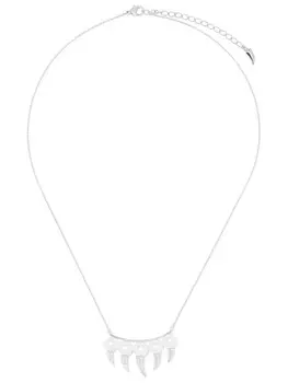 Колье Danger Fang из белого золота с бриллиантами и жемчугом TASAKI, серебряный