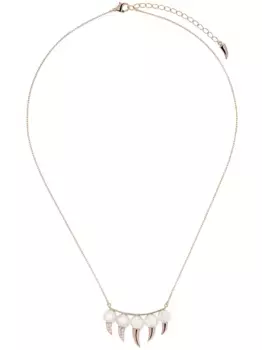 Колье Danger Fang из розового золота с жемчугом и бриллиантами TASAKI, розовый