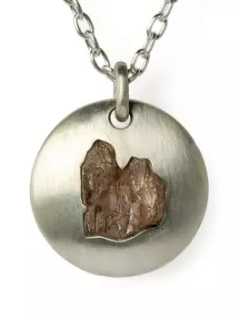 Колье Disk Parts of Four, серебряный