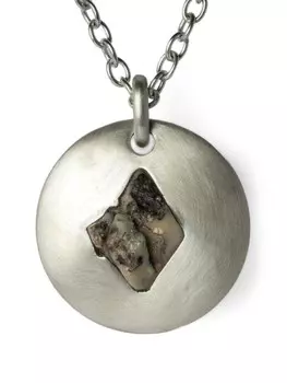 Колье Disk Parts of Four, серебряный