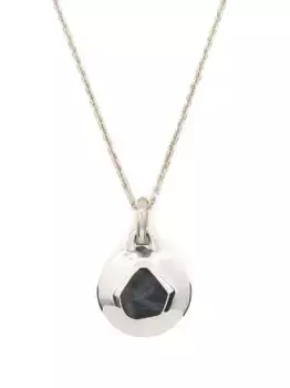 Колье Disk с сапфиром Parts of Four, серебяный