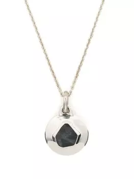 Колье Disk с сапфиром Parts of Four, серебряный