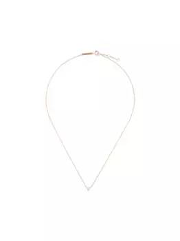 Колье Dots Solitaire из желтого золота с бриллиантом Delfina Delettrez, металлик