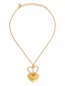 Колье Double Heart Nina Ricci, золотой