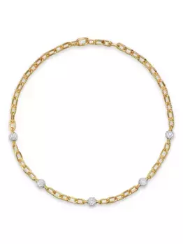 Колье DY Madison из желтого золота с бриллиантами (6 мм) David Yurman, золотой