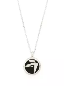 Колье Epoxy Amblem AMBUSH, серебяный