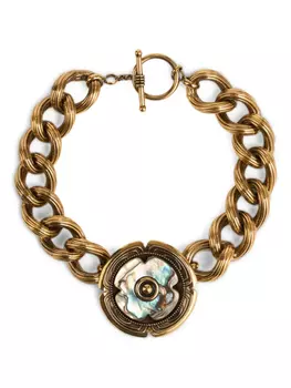 Колье ETRO с цветочным мотивом, золотой