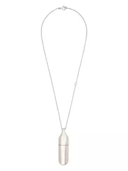 Колье flask Courrges, серебяный
