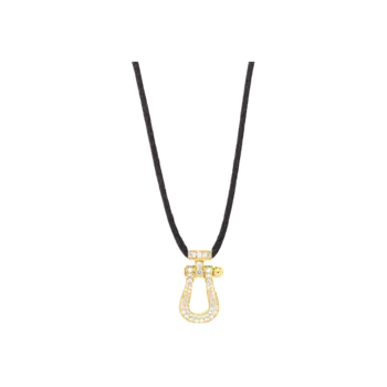 Колье Force 10, большая модель, желтое золото, бриллианты Fred