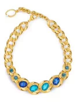 Колье Framed Oval Oscar de la Renta, золотой