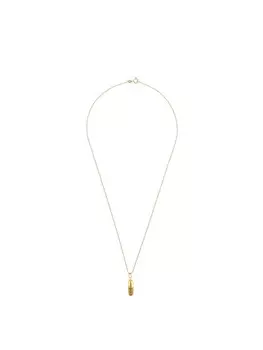 Колье Glitter Pill с кулоном в виде пилюли True Rocks, золотой