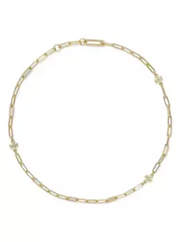 Колье Good Luck Chain Pave Tory Burch, золотой