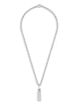 Колье Gothic Tag Pendant Philipp Plein, серебяный