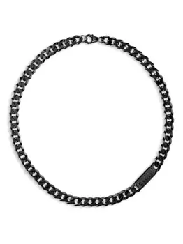 Колье Gothic Tag Philipp Plein, черный