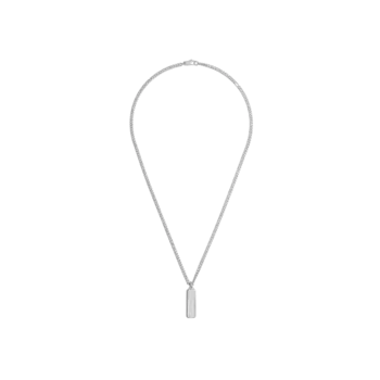 Колье Gucci Tag из серебра с подвеской