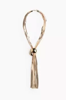 Колье H&M A/W 2024 Snake Chain, золотистый