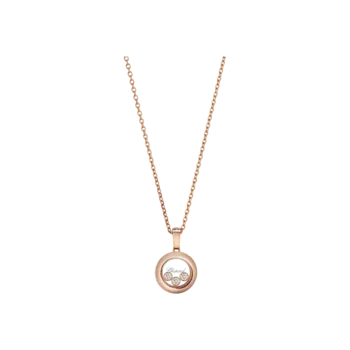 Колье happy diamonds icons из розового золота с бриллиантами Chopard