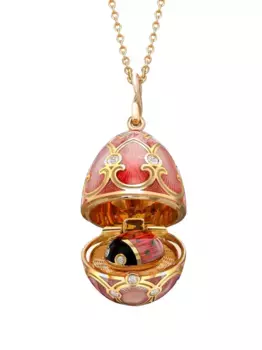 Колье Heritage Ladybird Surprise с бриллиантами FABERG, красный