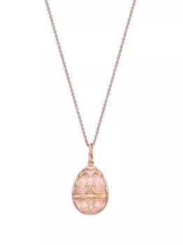 Колье Heritage Petite Egg из розового золота FABERG, розовый