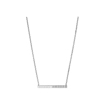 Колье ice cube pure из белого золота с бриллиантовым паве деми Chopard