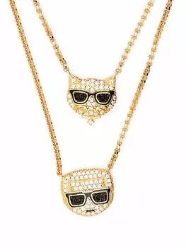 Колье Ikonik Karl Choupette Karl Lagerfeld, золотой