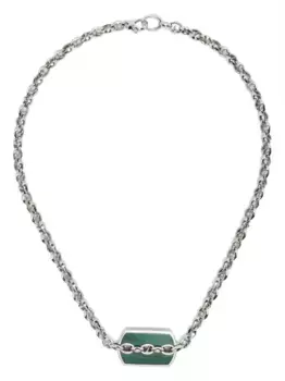 Колье Inline Razer Tag Stephen Webster, серебяный