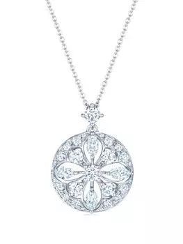 Колье из белого золота с бриллиантами KWIAT, серебряный