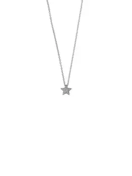 Колье из белого золота с бриллиантами ALINKA, серебяный