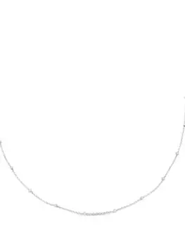 Колье из переработанного серебра Monica Vinader, серебряный