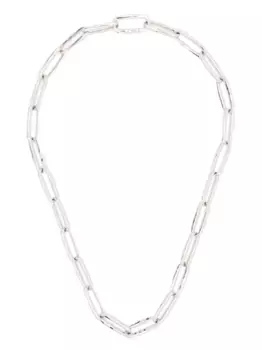 Колье из позолоченного серебра JIL SANDER, серебяный