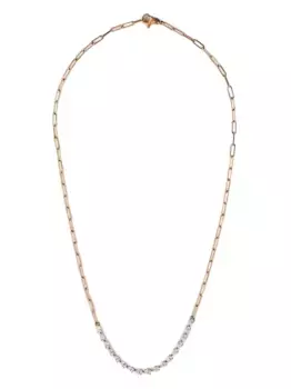 Колье из розового золота с бриллиантами Jewels Aficionado, розовый