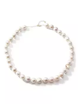 Колье из желтого золота с барочным жемчугом Mateo, нейтральный