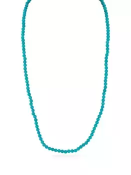 Колье из желтого золота с бирюзой Mateo, синий