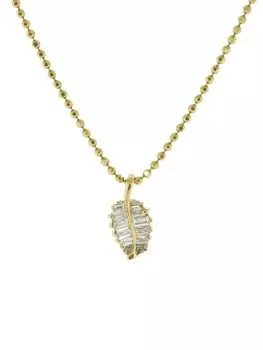 Колье из желтого золота с бриллиантами Anita Ko, золотой