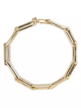 Колье из желтого золота с бриллиантами Lauren Rubinski, золотой