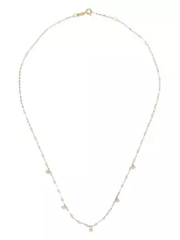 Колье из желтого золота с бриллиантами и опалом Gigi Clozeau, белый