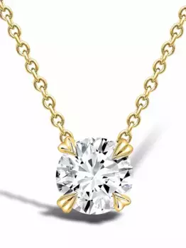 Колье из желтого золота с бриллиантом Windsor 1.00ct Pragnell, золотой