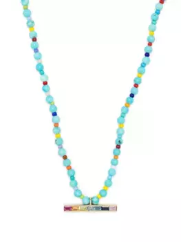 Колье из желтого золота с бусинами LUIS MORAIS, золотой