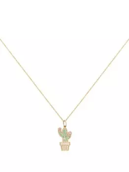 Колье из желтого золота с подвеской Sydney Evan, золотой