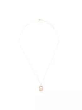 Колье из желтого золота с подвеской G и бриллиантами Mateo, золотой