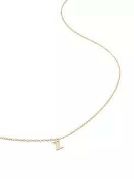 Колье из желтого золота с подвеской Initial Z Monica Vinader, золотой